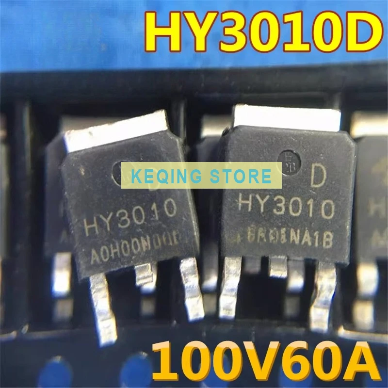 10PCS Used+Not NEW+Send after Measure Original patch HY3010D 100V 60A TO-252-2L N-channel MOS transistor field effect transistor