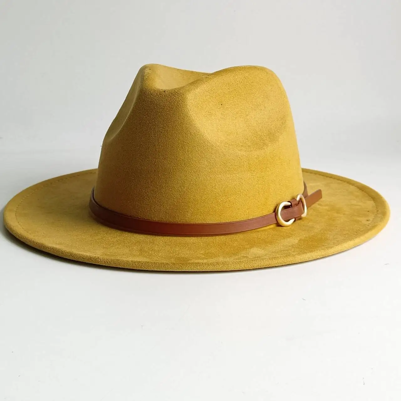 Vegan Suede hat Short-Brimmed fedora new accessories autumn and winter Panama jazz hat  Fedora hat burning sombrero