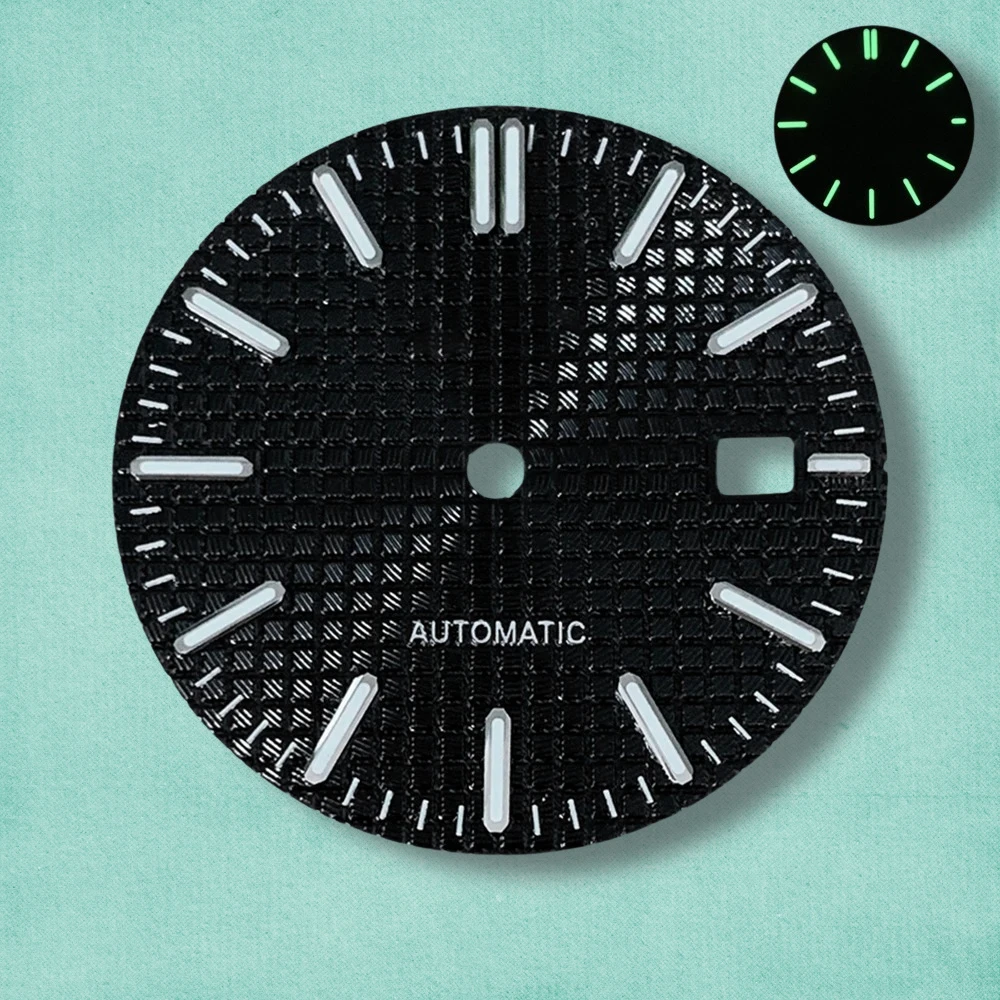 

31.8mm S Logo Oak Dial Fit NH35 Automatic Movement Green Luminous High-Quality Watch Modification Accessories