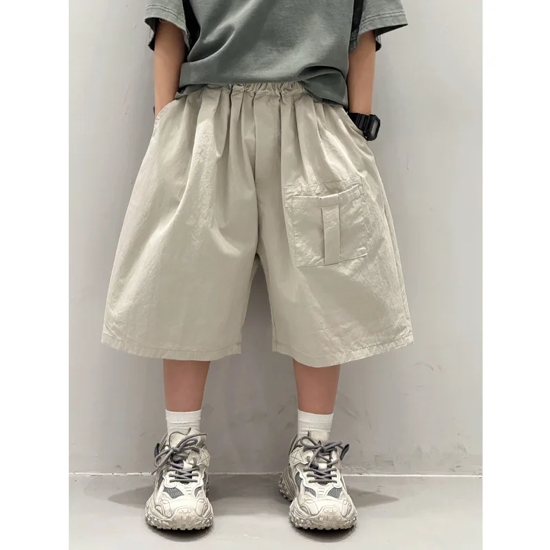 Children's clothing boys shorts children's summer pants 2026 new summer five-point pants overalls
