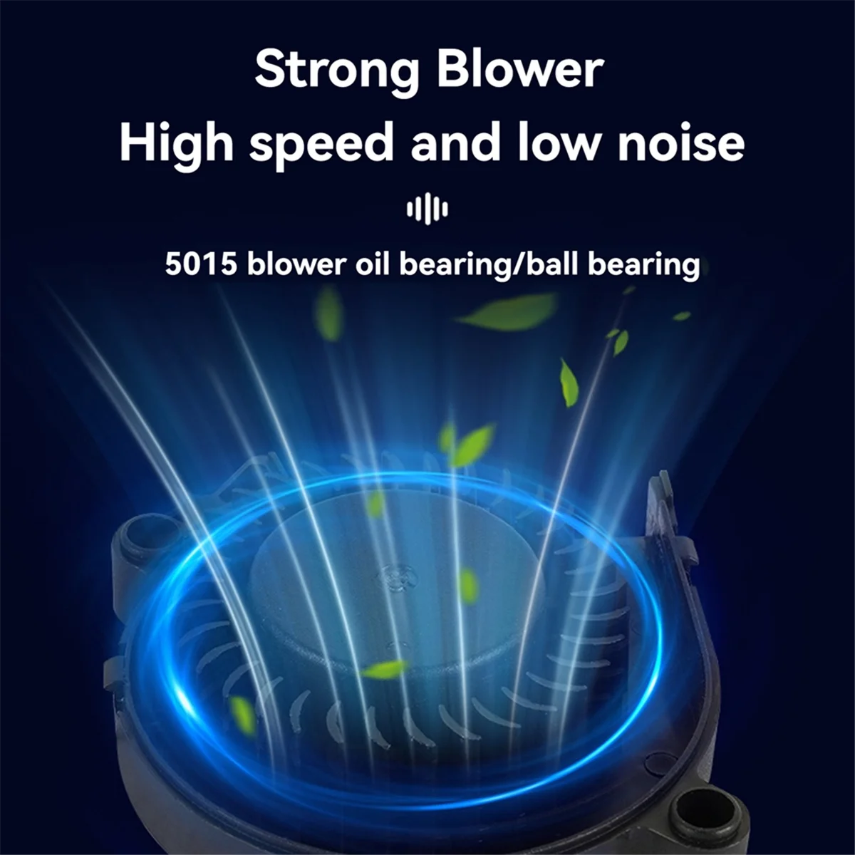 Verbesserter 3D-Drucker-Lüfter 12 V, 5015 Turbogebläse, 2-poliger Anschluss