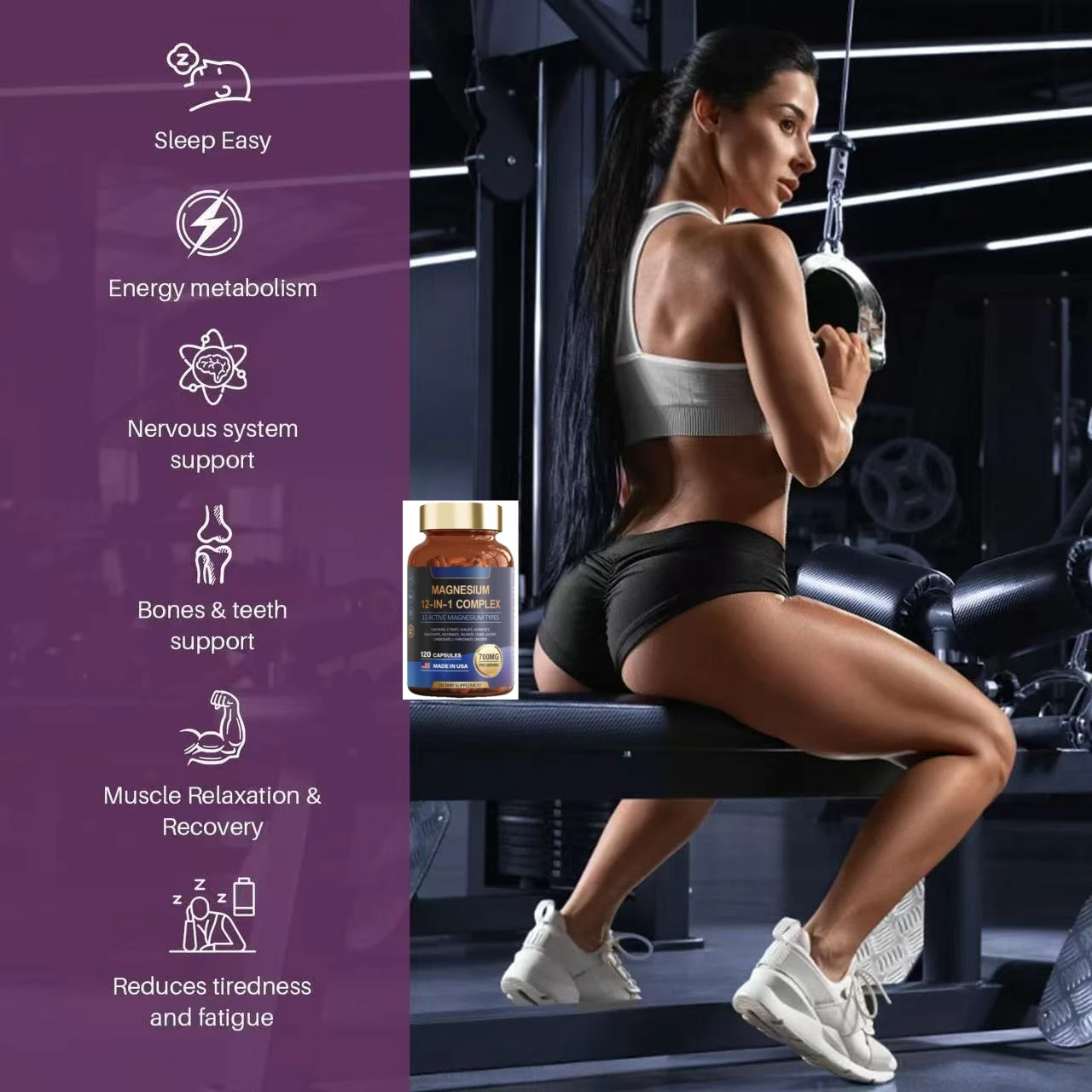 

Magnesium complex capsules improve nutritional elements, alleviate osteoporosis, and enhance sleep quality