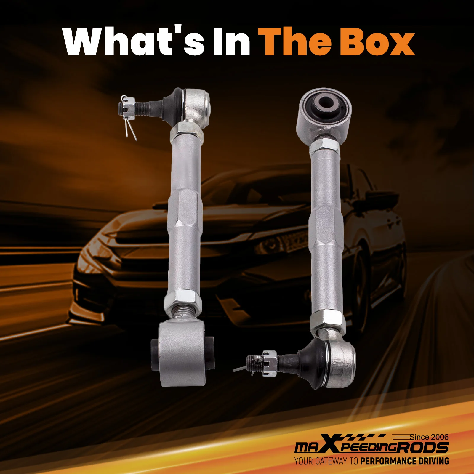 Adjustable Rear Toe Control Arms Set for Lexus GS430 IS300 GS400 2000-2005 XE10 Pair