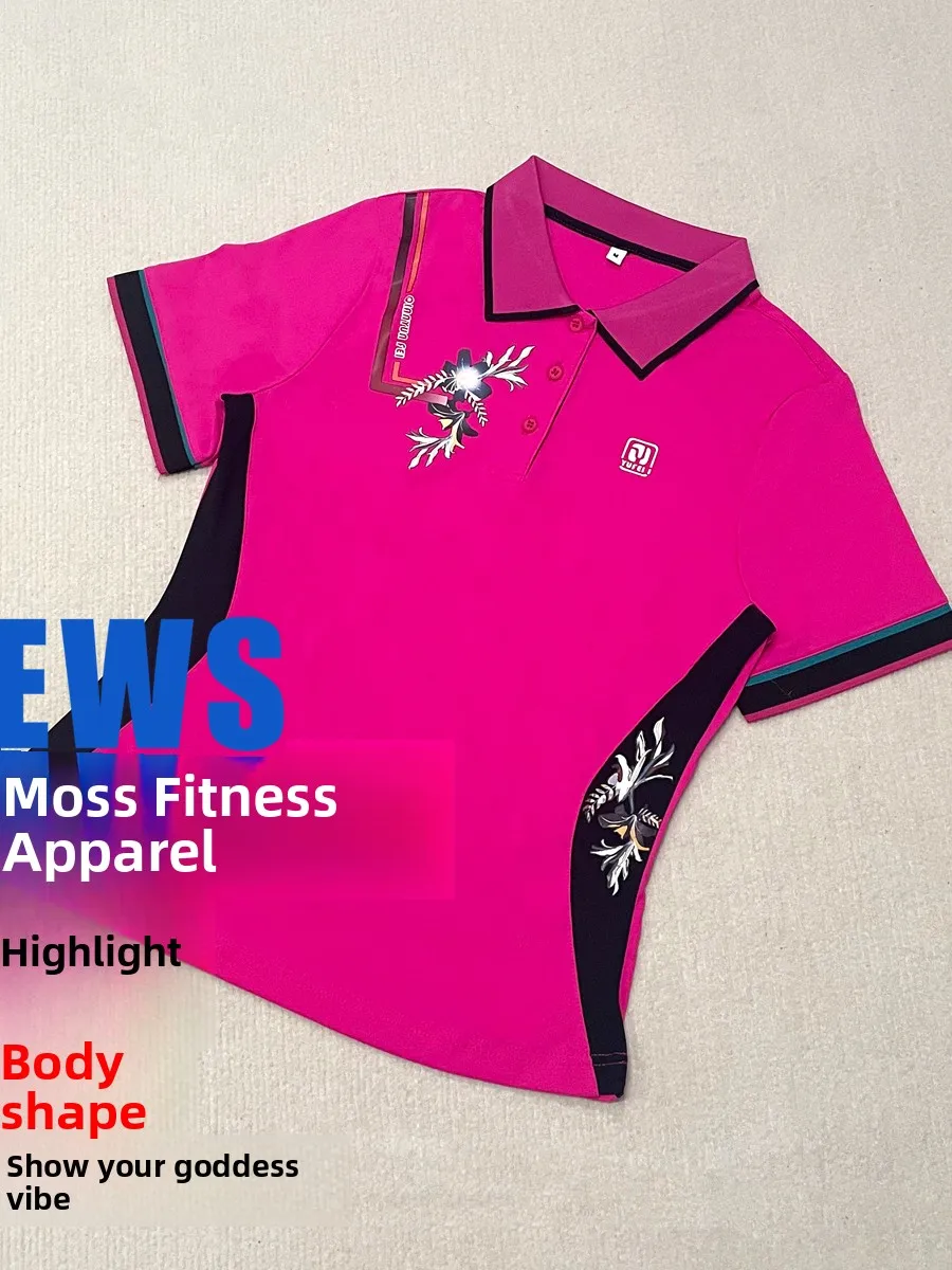 lanlan-clothing-nuova-maglietta-estiva-a-maniche-corte-sottile-per-fitness-opera-team-top-pink-square-dance-abbigliamento-sportivo-da-donna-in-tessuto-di-poliestere