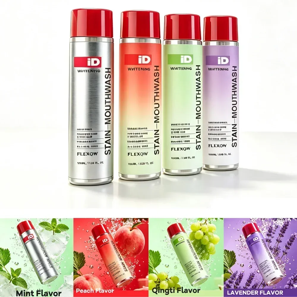 Brightening Mouthwash Remove Plaque & Stains Enamel Safe No Sensitivity Fresh Breath Deep Cleaning Mint Oral Care 100ml