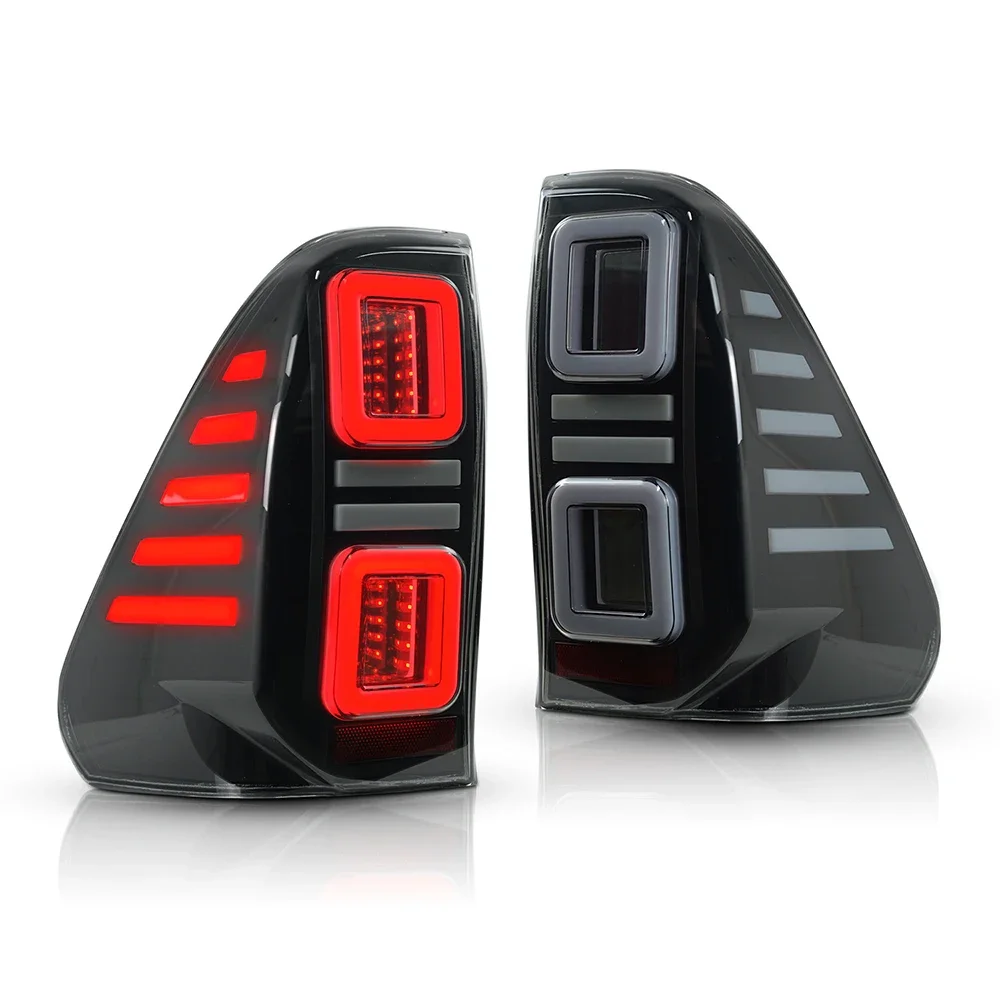 

Pair Of Car Tail Light Assembly For Hilux 2015-2021 LED Brake Signal light Tuning Parts Car Rear Lamp System