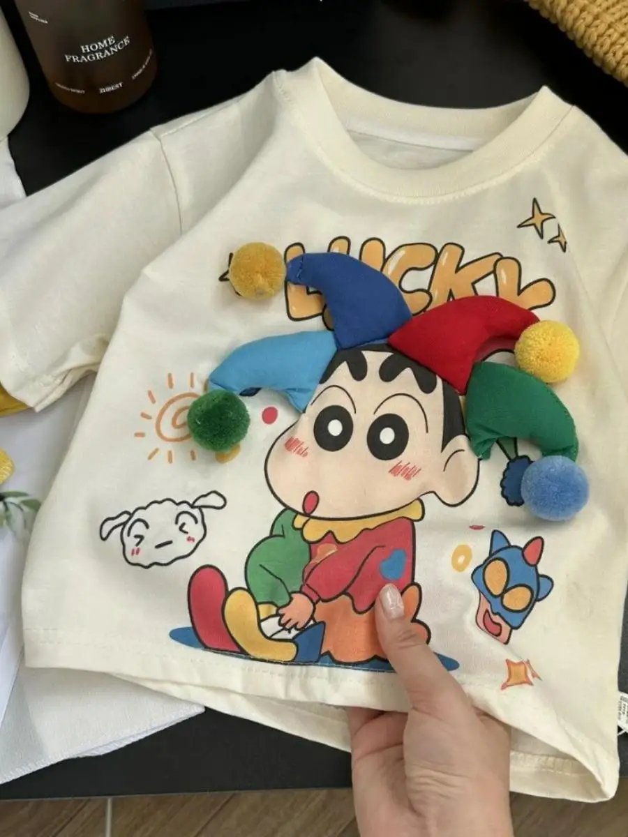 قميص قطني طويل الأكمام للفتيات الصغيرات بطباعة ثلاثية الأبعاد، ملابس خريفية أنيقة للأطفال، قطن نقي، تصميم جديد لعام 2025