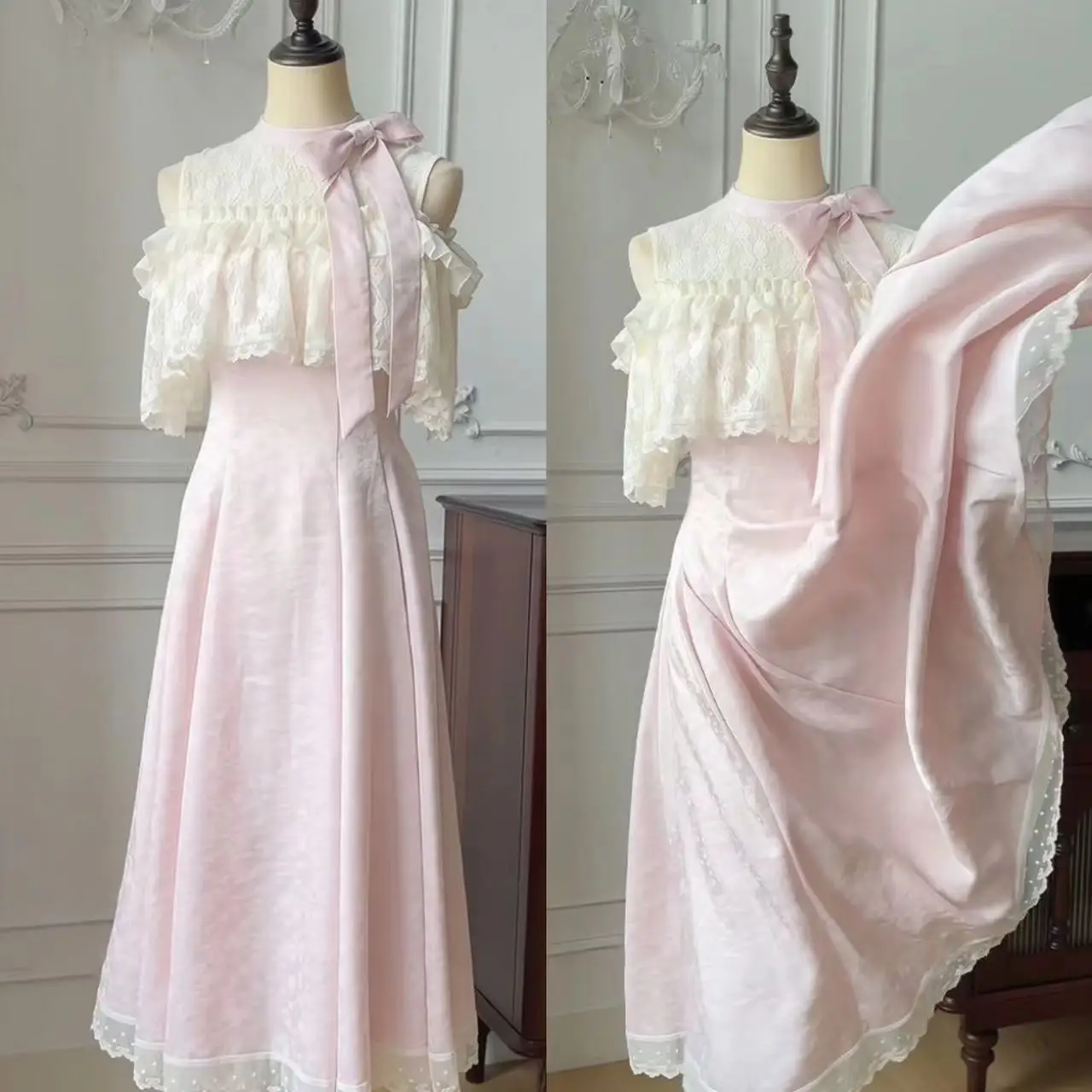 فستان أنيق حلو للنساء عتيق غير رسمي Y2k برقبة على شكل حرف v فساتين حفلات مسائية صيفية ضيقة ملابس ضيقة أنيقة للشارع