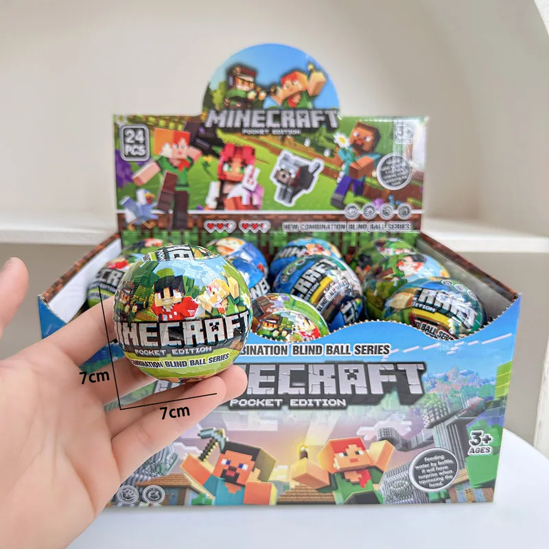 

Anime Game Blind Box Capsules Toys Kids Pixel Assembling Building Blocks Game Figure Model Dolls DIY Children'S Puzzle Toy Gifts