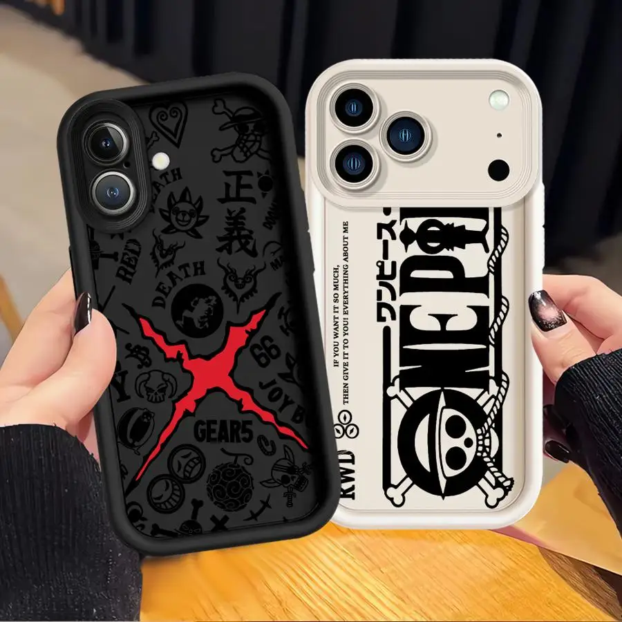 Handyhülle für Apple iPhone 17 Pro Max 12 15 16 17E 14 Plus 11 13 Mini XS 16e XR Luffys Der Große Piratenkönig