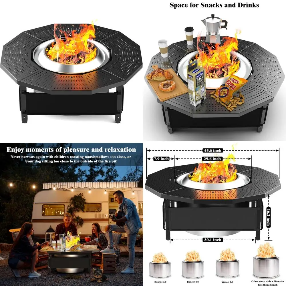 

Solo Stove Yukon 2.0 27 Регулируемый настольный аксессуар для костра с объемным звуком