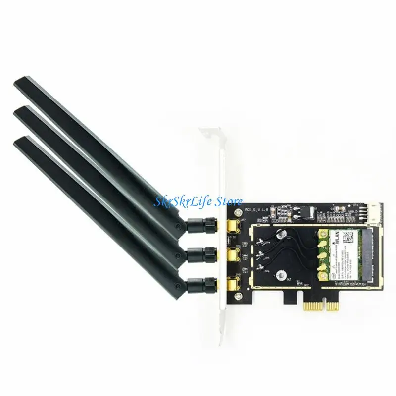 

E65E Mini PCI-E Wi-Fi Card для PCI-E X16 Адаптер Поддержка преобразователя WiFi+Bluetooth