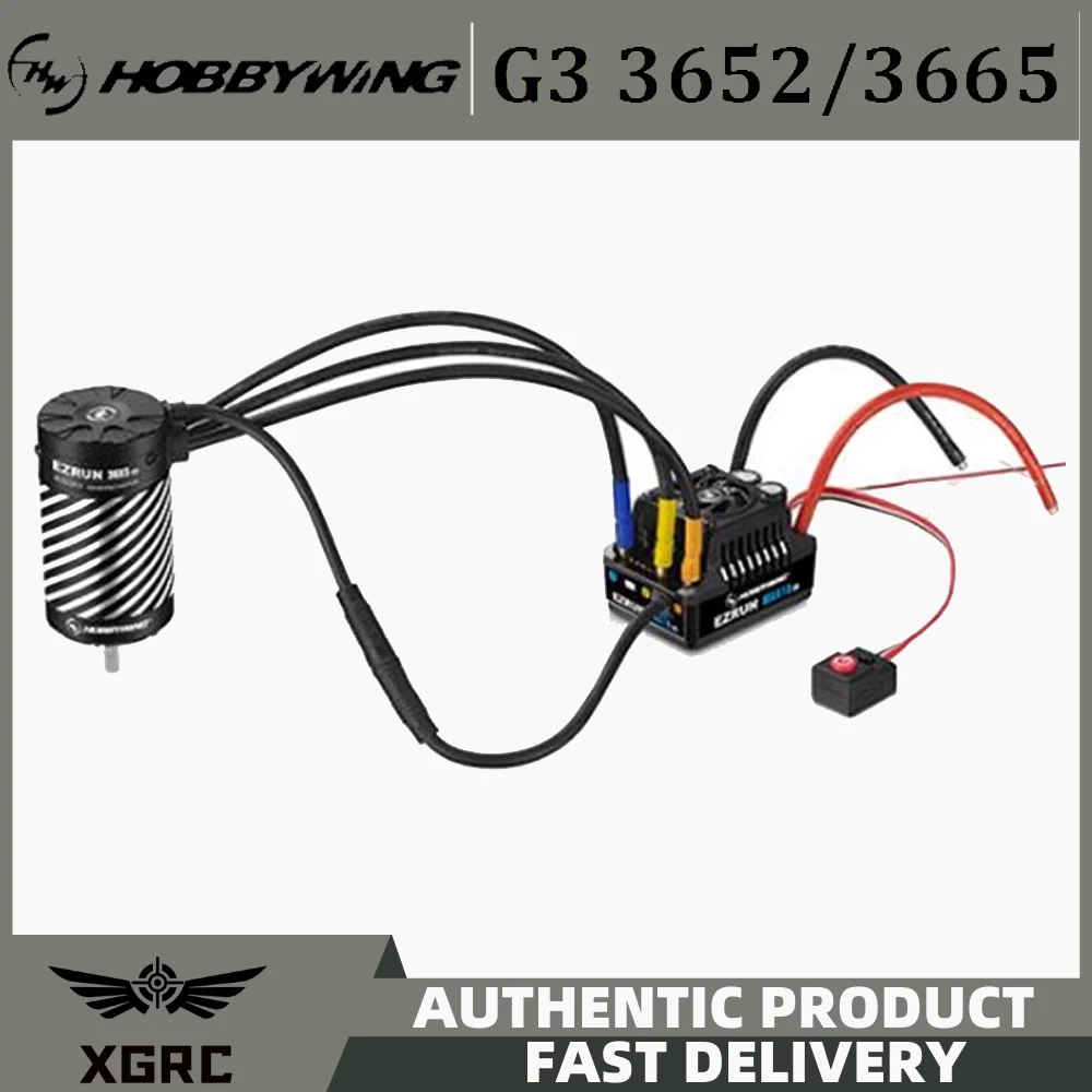 Hobbywing EZRUN MAX10 G2 80A/140A 2-3S Waterdichte borstelloze ESC & 3652/3665 SD G3 Sensored borstelloze motor voor 1/10 RC Auto Vrachtwagen