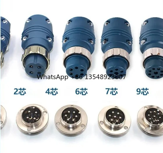 Welding Machine Six Pin/seven Pin Plug Dual Core Welding Connector