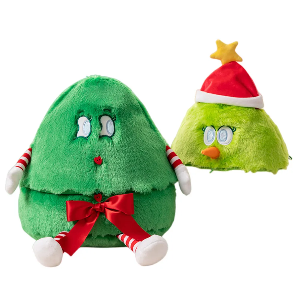 

1pc 45CM Cute Christmas Tree Peluche Toys Lovely Home Xmas Party Decor Stuffed Soft Plant Pillow Kids Holiday Celebration Dolls