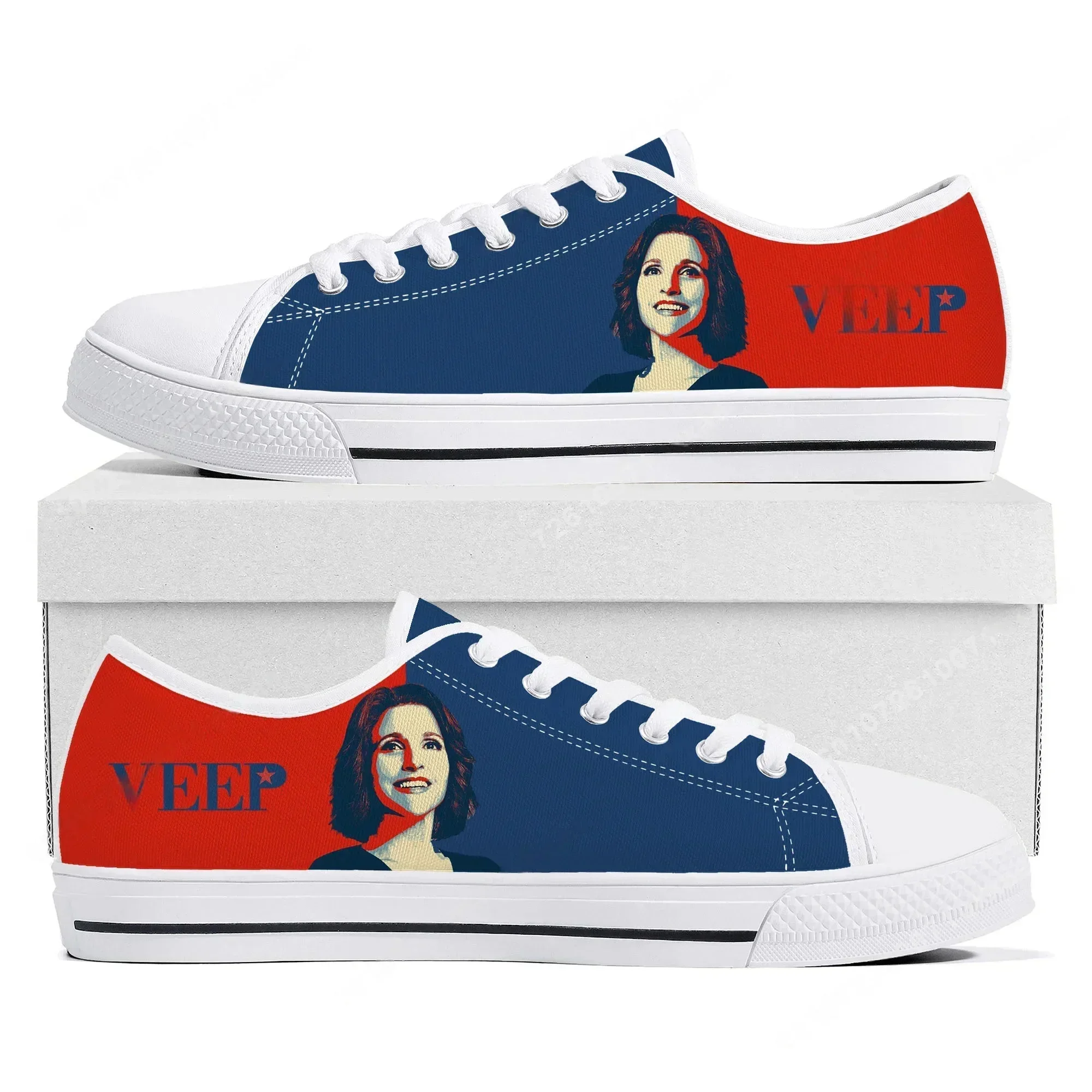 Veep Low Top Sneakers Mens Womens Teenager High Quality Selina Meyer Canvas Sneaker couple Casual Shoes Custom Made DIY Shoe