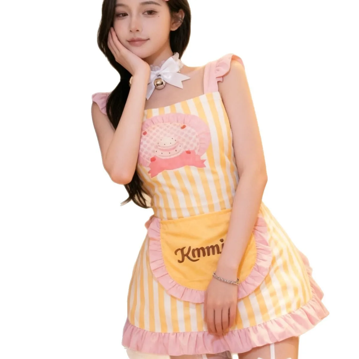 New Style Chef Maid Sexy Sweet And Cute Maid Outfit Pure Desire Apron Sexy Uniform Fun Outfit Pure Desire Charming Dress 9PEQ