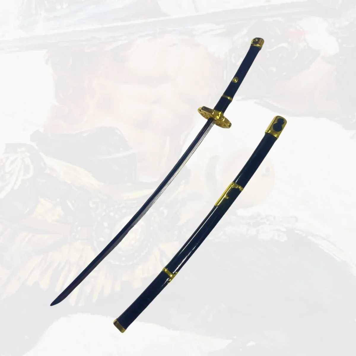 7.1 بوصة رورونوا زورو معدن كاتانا السيف الأصلي الساموراي صابر النينجا سكين اليابانية كاتانا صابر تأثيري اكسسوارات الدعامة لعبة #1