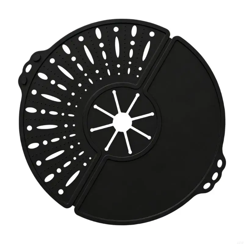 Silicone Foldable Splatters Guard Lid Universals For Most Pot Frying Pan Oil Greases Splashes Screen Kitchen Accessories