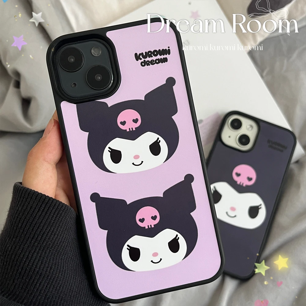 

Kawaii Kuromi Dream Cartoon Креативный милый чехол для телефона на Хэллоуин для iPhone 16, 15, 14, 13, 12, 11 Pro Max Plus Y2K Girl Heart Cover