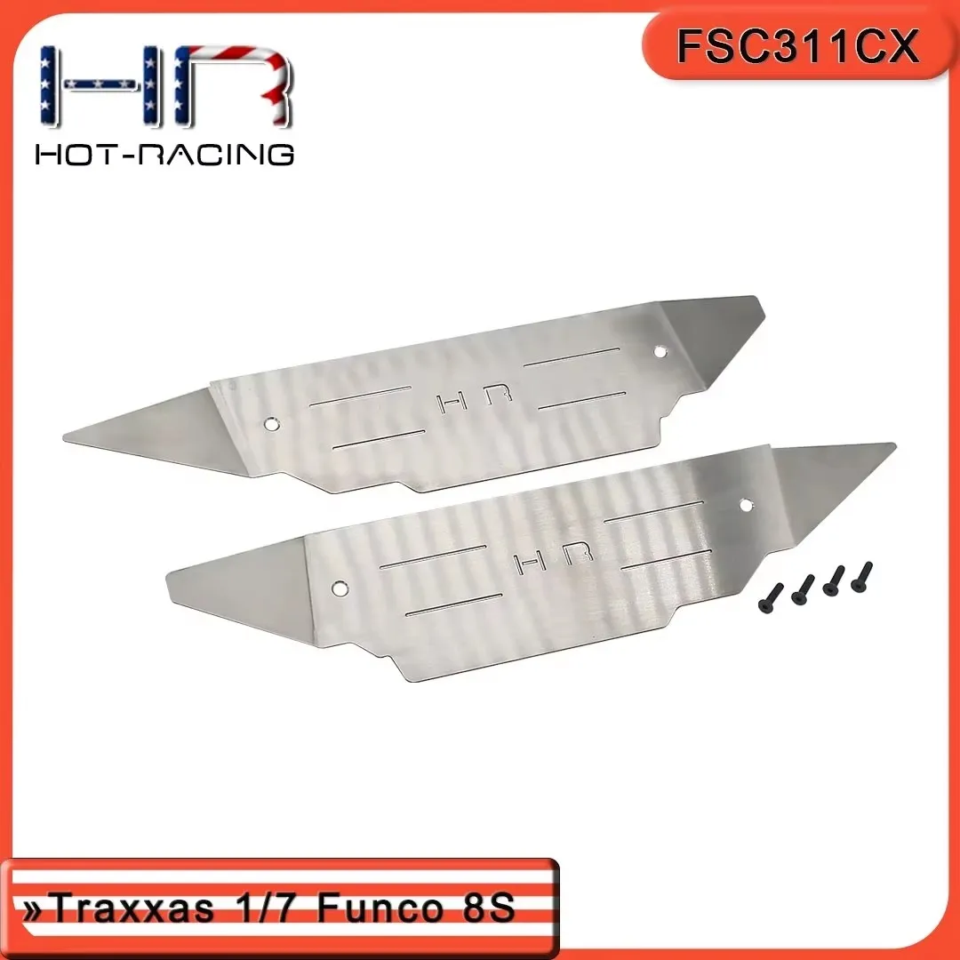 HR Traxxas 1/7 Funco 8S two-wheel drive Desert truck stainless steel chassis front, rear, middle and side anti-collision guard p