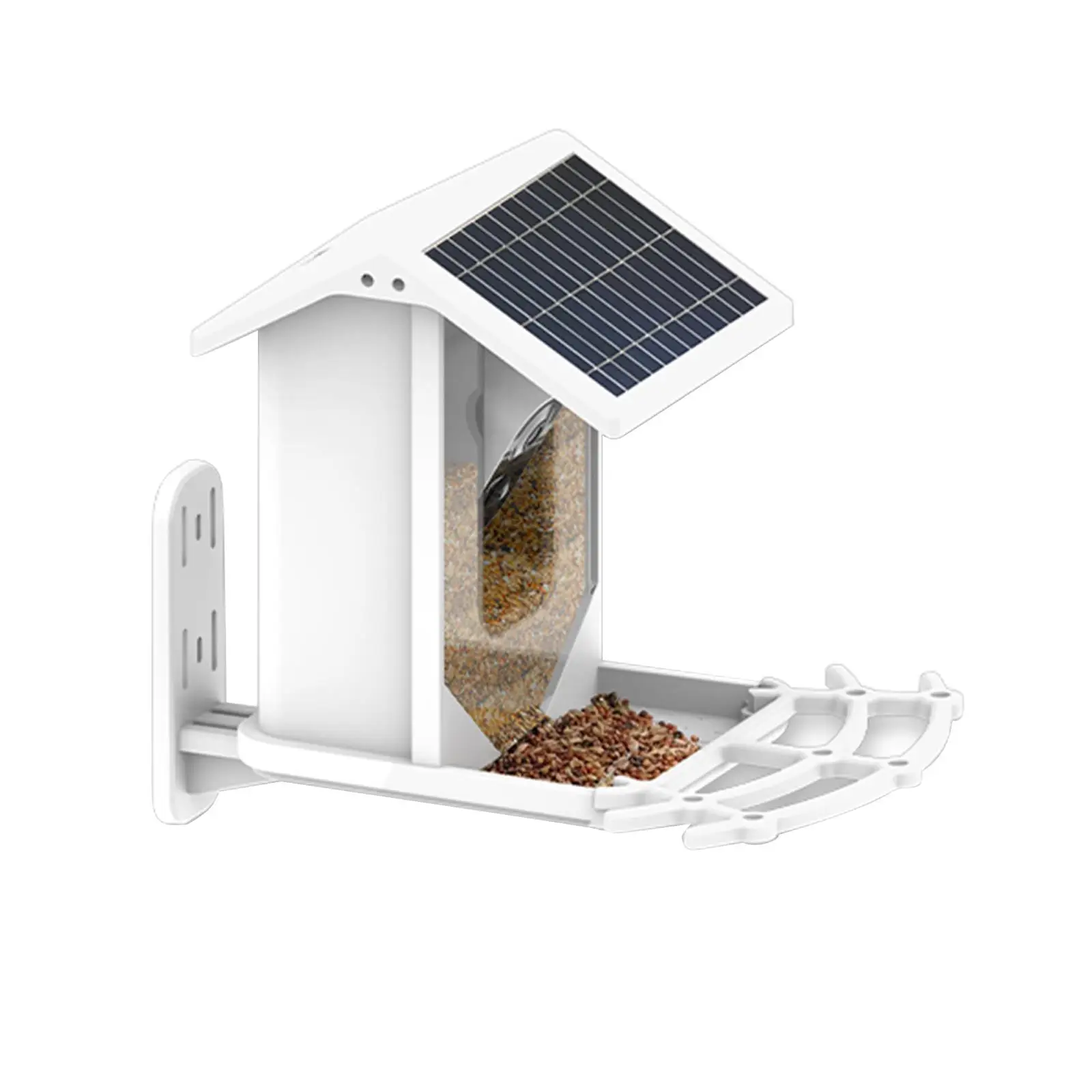 

Smart Bird Feeder with Camera Viewing Birdwatching Feeding Food Dispenser for Budgerigar Doves Robins Bluebirds Parakeet