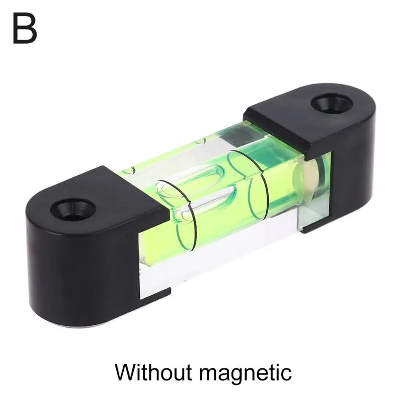 Herramienta nivel burbuja pequeña, miniburbujas cuadradas horizontales magnéticas/no precisión para autocaravana,