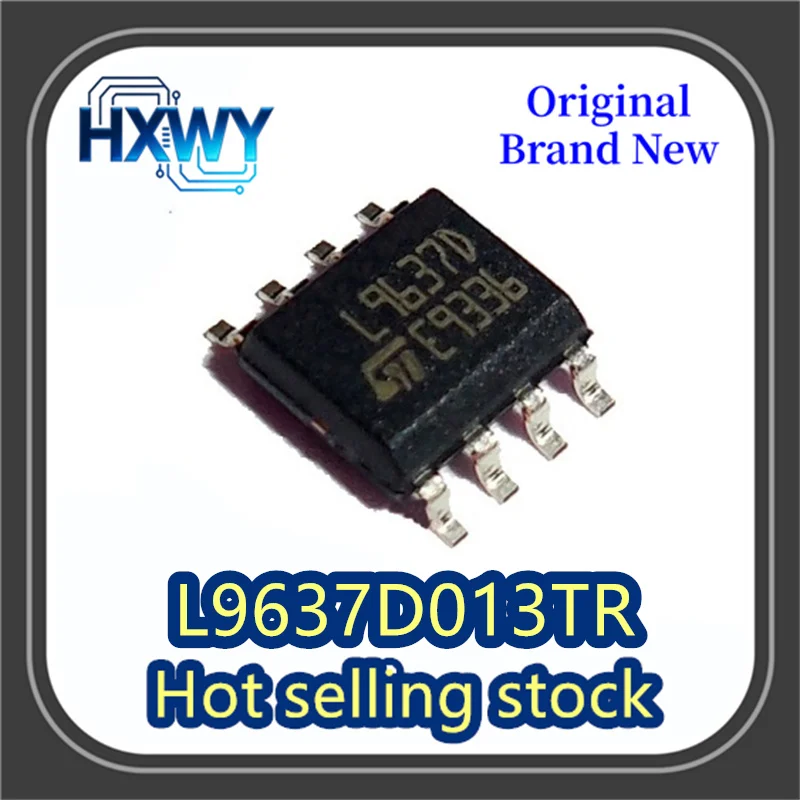 

(5/50 pieces) L9637D013TR silkscreened L9637D SOP8 package detector interface driver chip IC brand new and original.