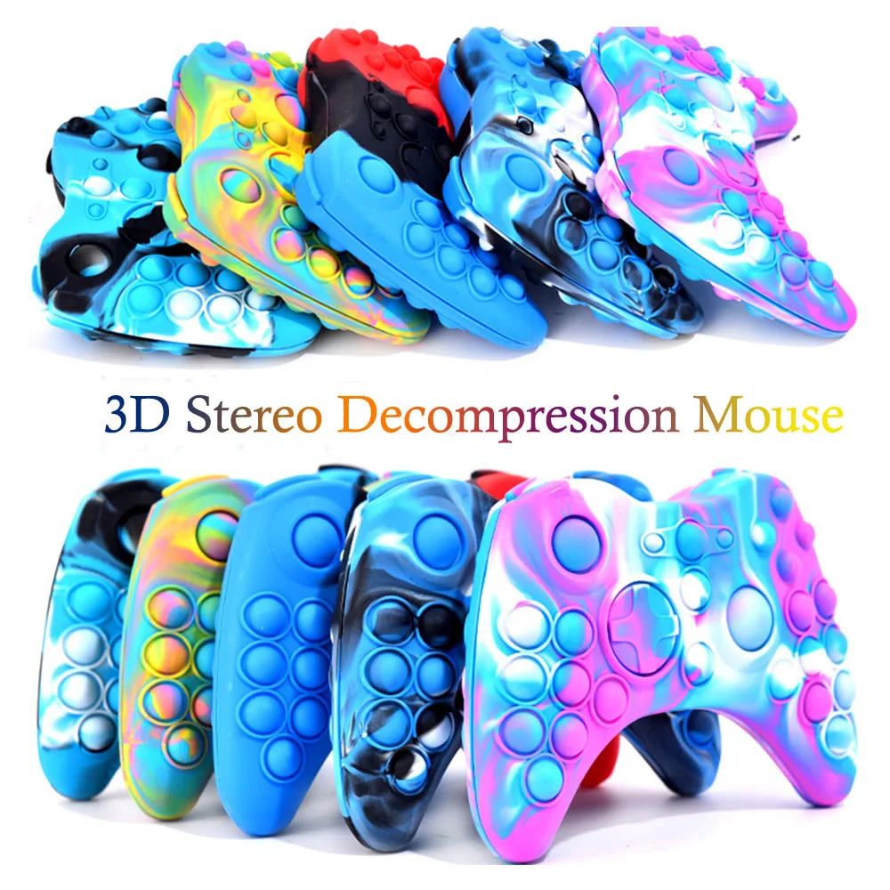 3D Game Handle Rodent Pioneer Decompression Stereo Bubble for Adults Gifts Children Squeeze Toys Funny Sensory Play