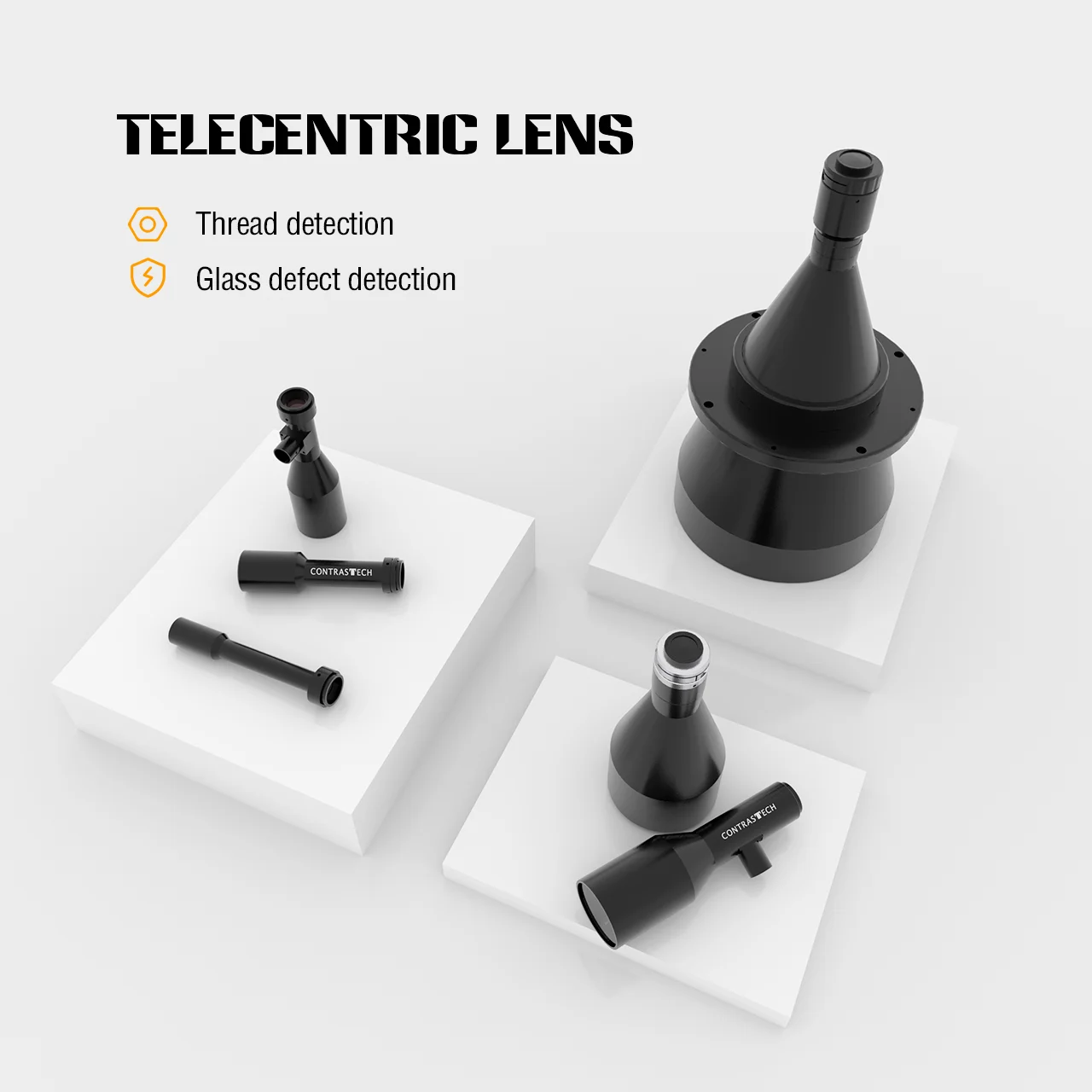 

2026Manufacturer Sell MP WD510mm 0.5x 1/1.8" Large F14.2 FOV C Mount Telecentric Lens for AOI Application Machine Vision