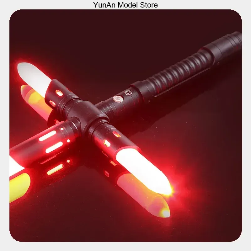78-92cm Metal Cross Shaped Pixel Color Changing APP Luminous Sword Toy Gift Pixel Light Effect