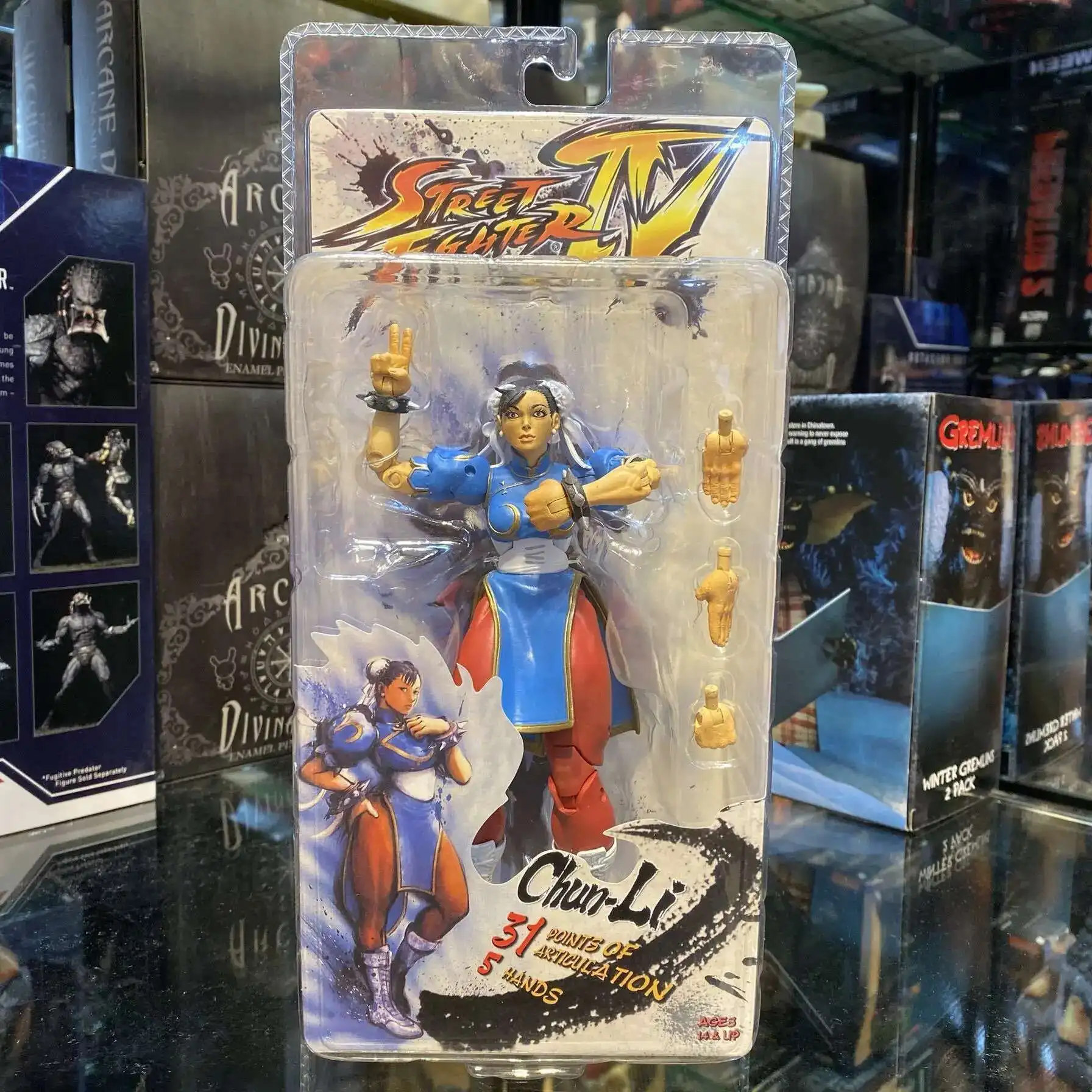 NECA Street Fighter Série 2 Chun-Li 18cm - Action Figure Articulada com