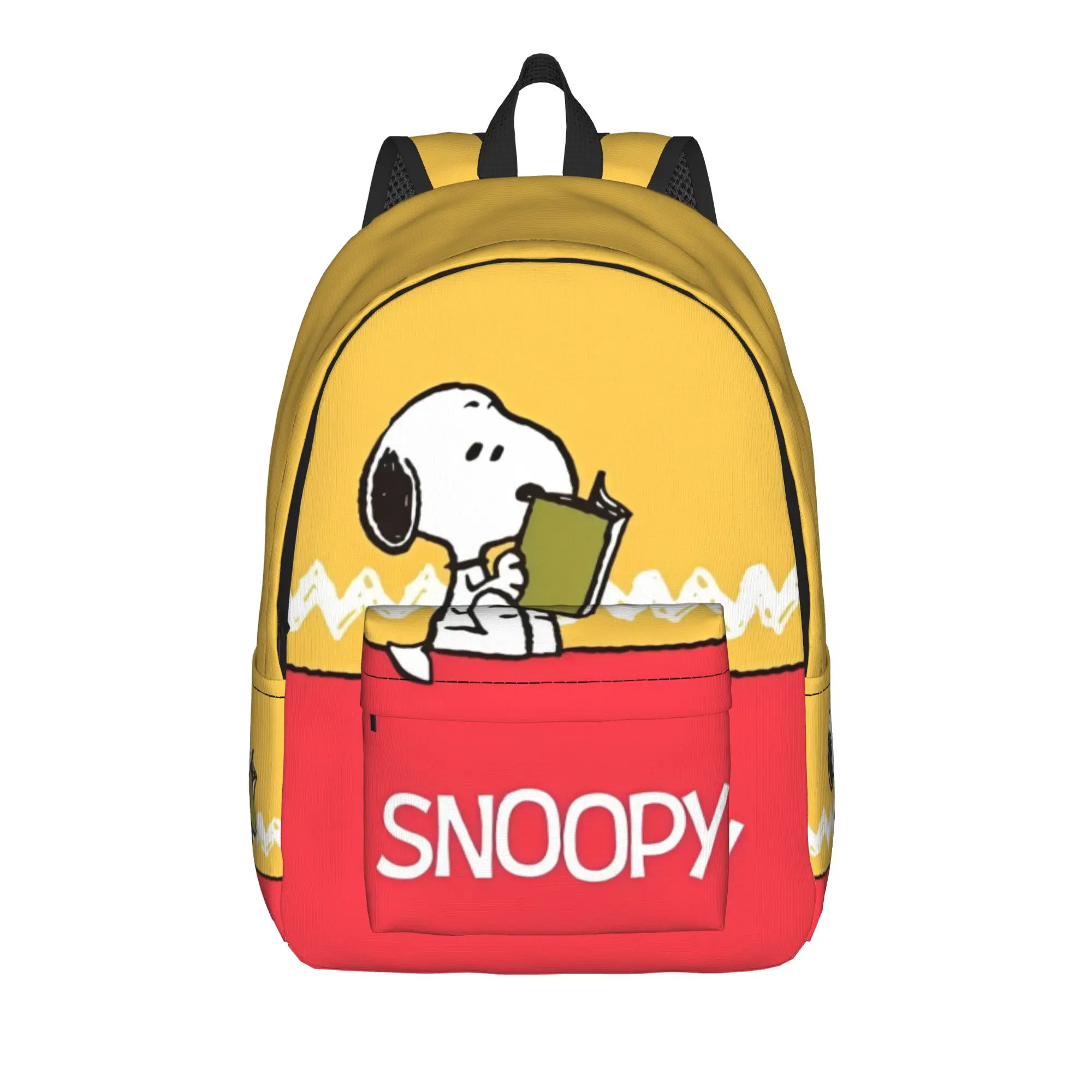 Snoopys Dog Woodstock Rucksack für Männer, Frauen, Teenager, High School, Business, Tagesrucksack, Laptop, Umhängetasche, Sport