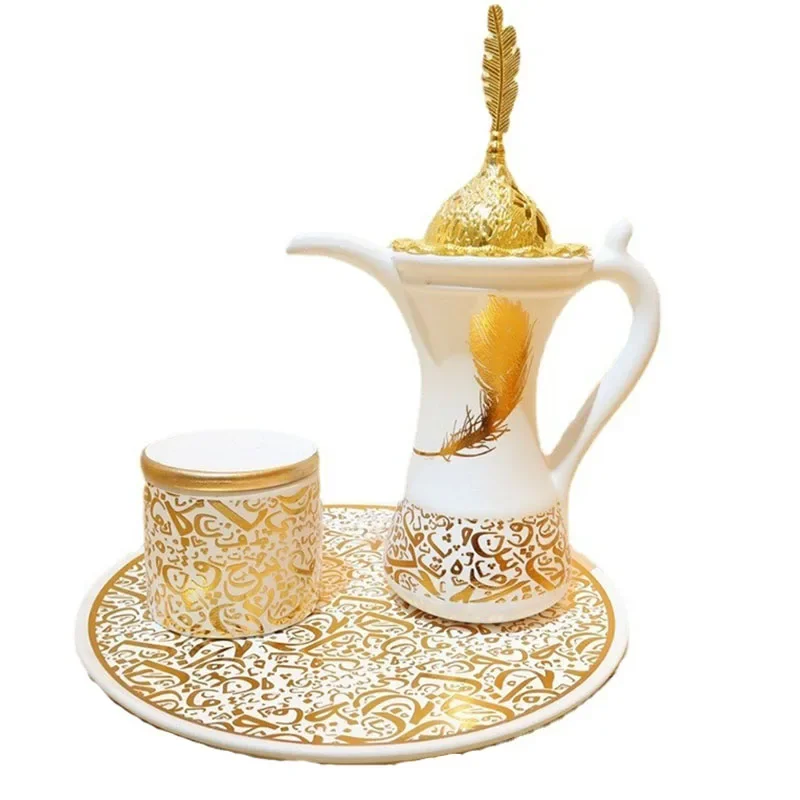 

Luxury Bakhoor Oud Arabic Incense Burner Three-piece Kettle Aromatherapy Stove Middle East Arabian Dubai Aroma Diffuser Bakhoor