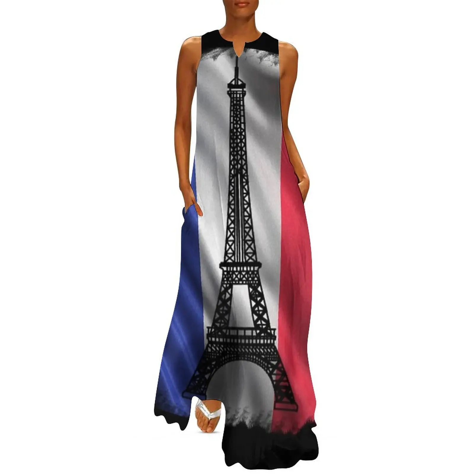 

Paris (Eiffel Tower) Long Dress summer clothes for women summer clothes women dresses