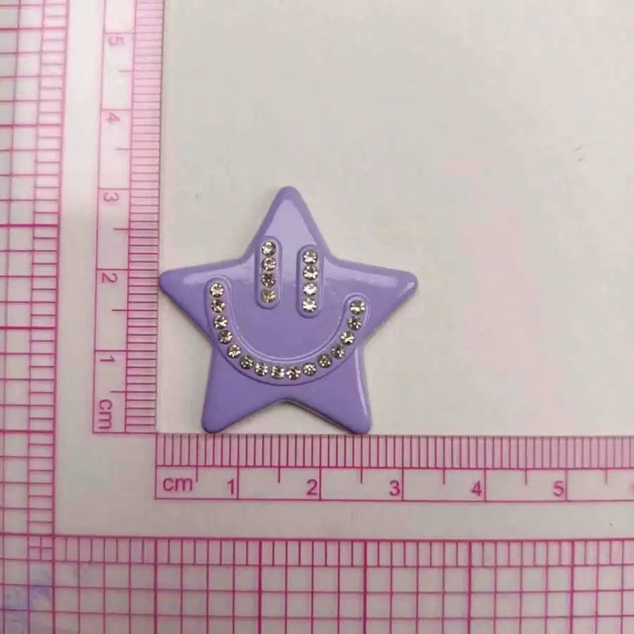 

Purple Star Shaped Rhinestone Hair Clip For Women Decoration Accessory