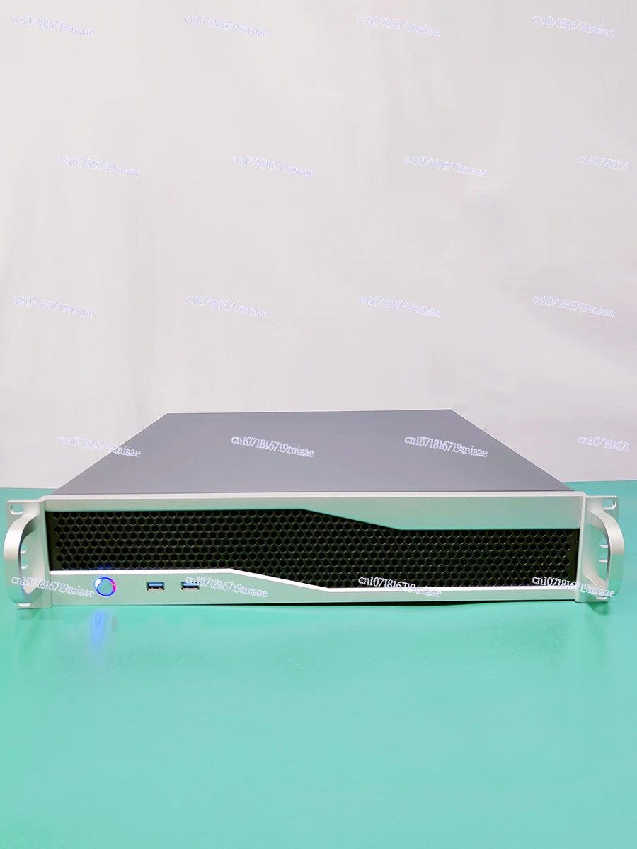 Server Chassis Aluminum Panel Delta 1 + 1 Redundant Dual Power Supply 450mm Deep Rack Industrial Control