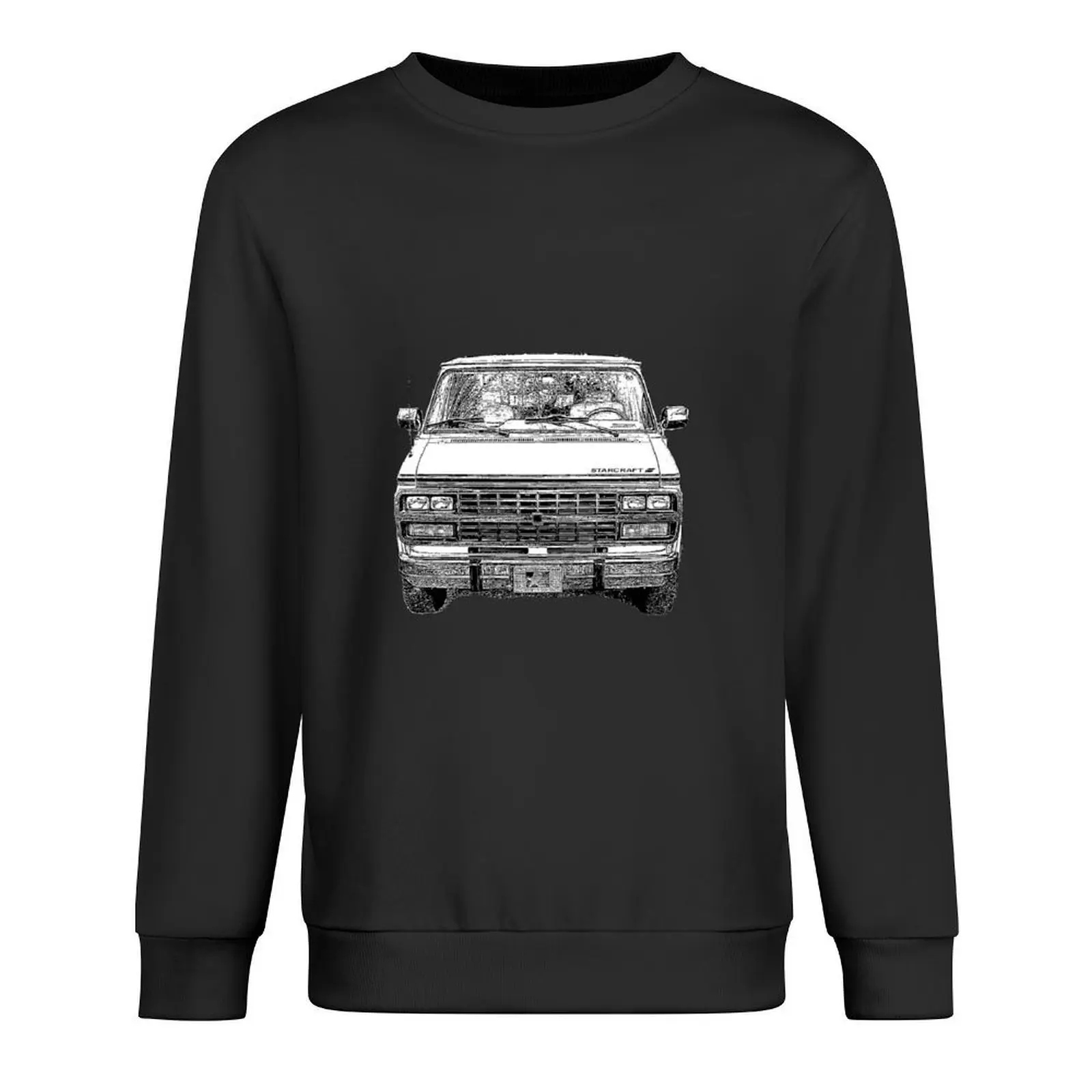

Chevy Van Front Pullover korean clothes men wear autumn new products mens clothing men sweatshirt