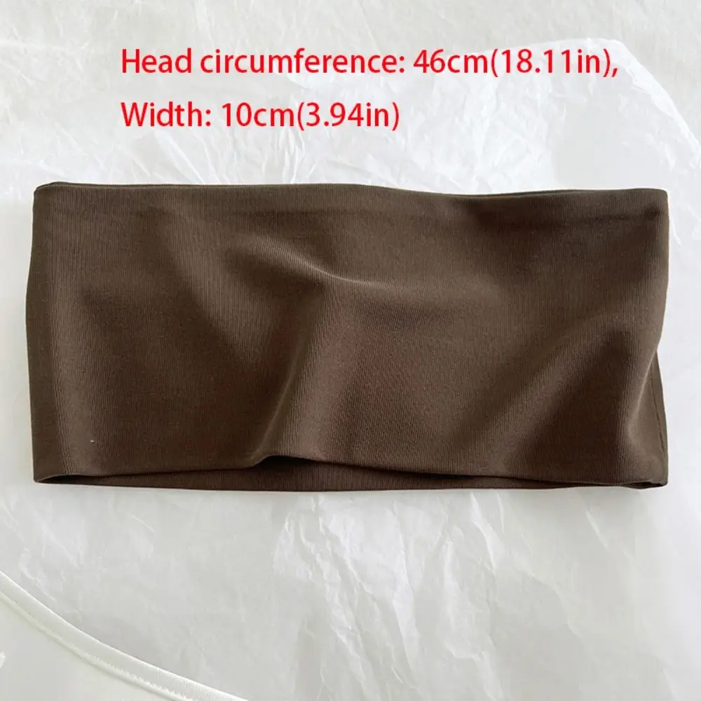 Hair Accessories Knit Cotton Elastic Headband Soft Breathable Wide Knitted Headband Korean Headwear Sports Hairband Daily