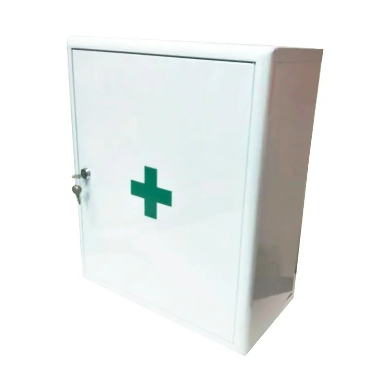 Commercial  Safe Emergency Aid Box Wall Mount First Aid Kit Cabinet with Key Lock