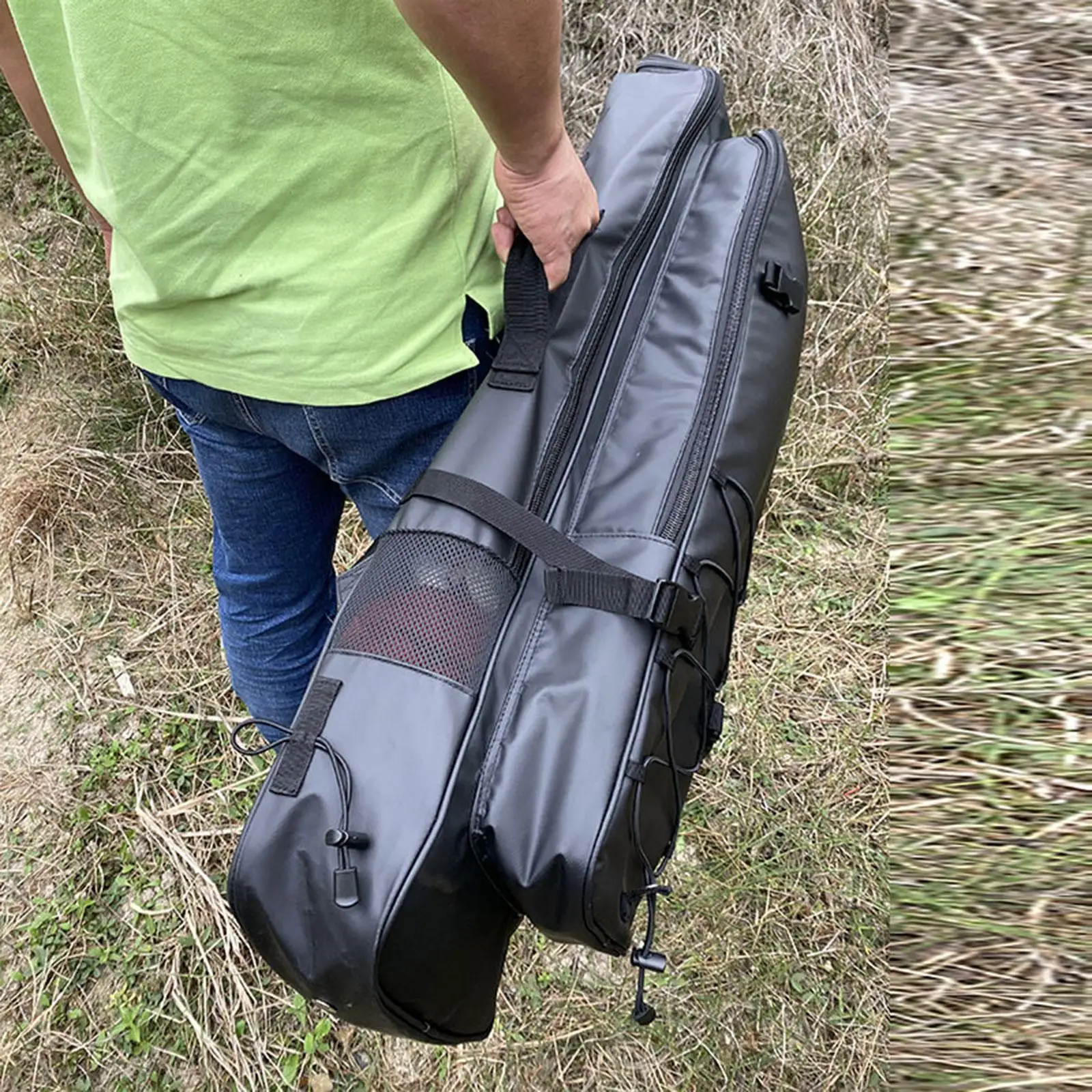 Long Flippers Carry Backpack Mesh Diving Equipment Bag for Underwater Fishing Wet Dry Separation