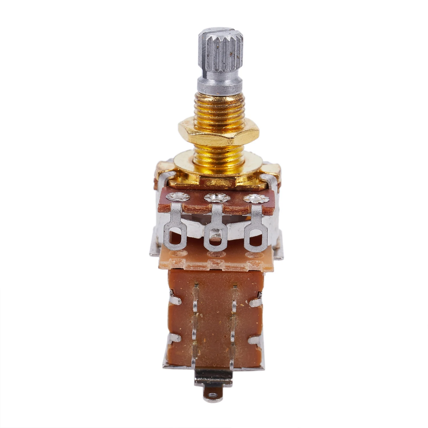 Gitaarpotten 500K korte gespleten as Audio Taper Push/Pull-potentiometer