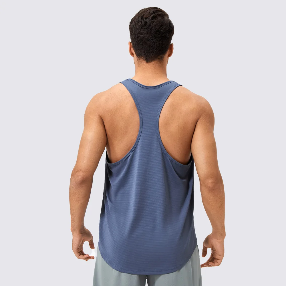 Men Summer Sport Gym Vest Running Tank Top Quick Dry Training Tanktop Workout Singlets Man Fitness Bodybuilding Sleeveless Shirt