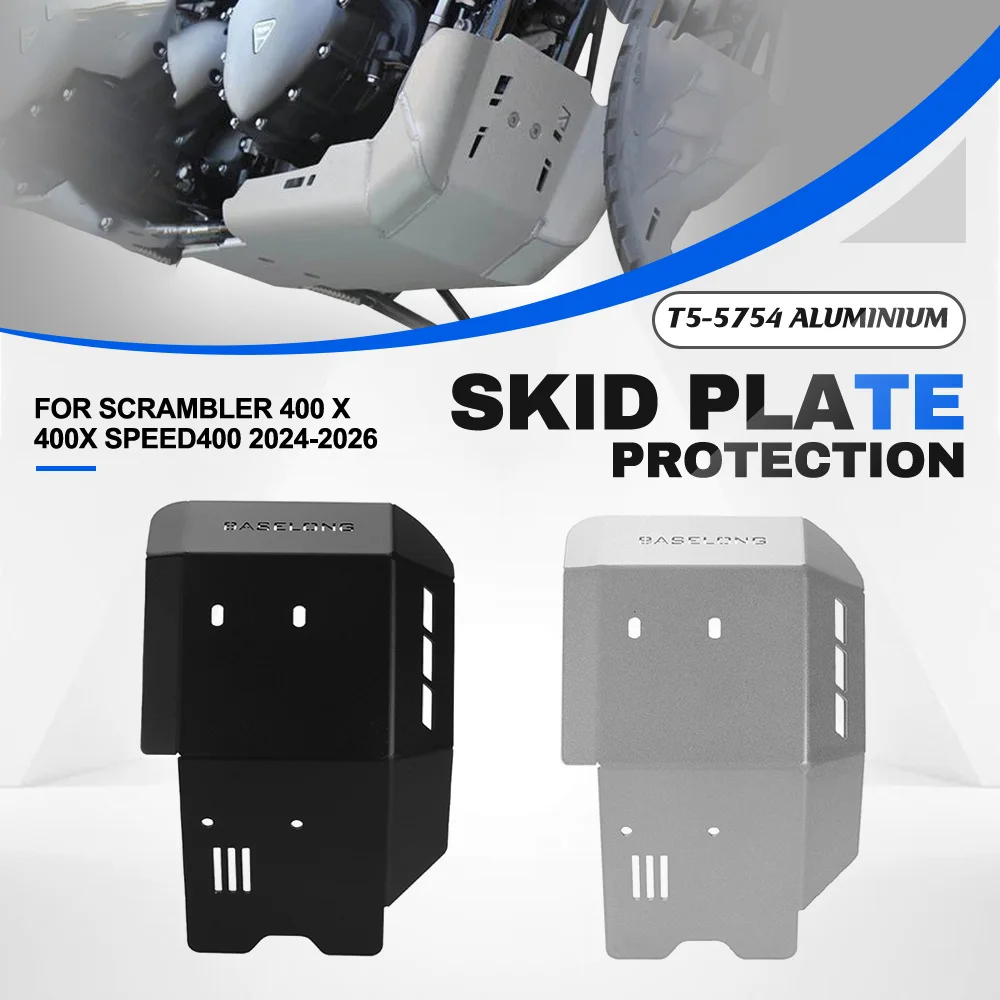 For Scrambler400X Scrambler 400X 400 X 2024 2025 2026 Engine Chassis Protection cover Guard Bottom Skid Plate Scrambler400