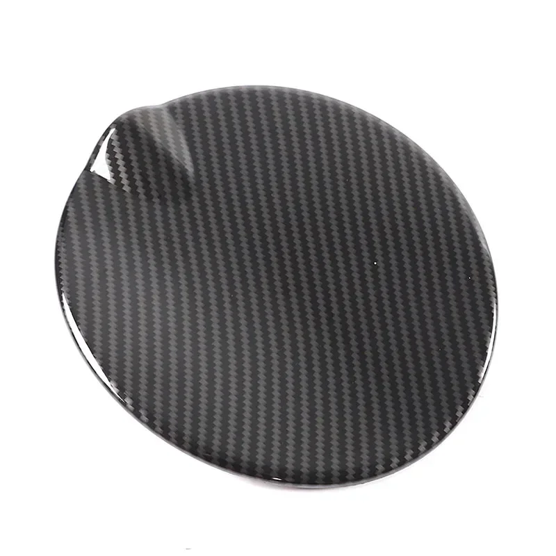 لشركة فيات 500 2016 + ABS ألياف الكربون نمط غطاء خزان وقود السيارة ملصق مزخرف ملحقات الحماية الخارجية #2