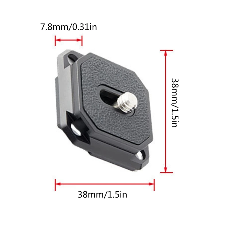 2pcs Quick Release Camera Plate 38mm Square Arca Type Mount for Shoulder Strap Drop Shipping