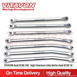 VITAVON Axial SCX6 CNC V2 High Clearance Links Set for Axial SCX6 Jeep Wrangler Trail Honcho 1/6