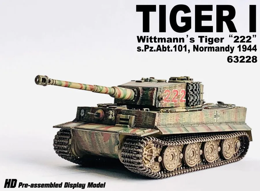 NEW Dragon Armor 1/72 Tiger I Wittmann's Tiger 222 S.Pz.Abt.101 Normandy 1944 Tank Model 63228 Military Collection In Stock