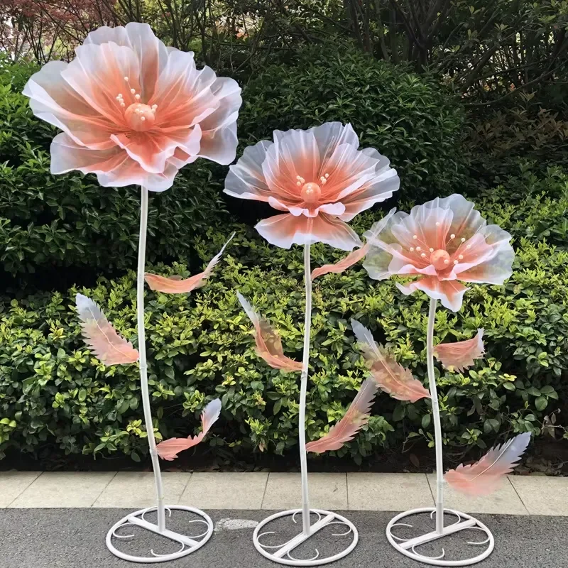 Hot Selling Giant Rayon Flower Decoration for Wedding Home Decor Store Window Display Artificial Floral Arrangement Props