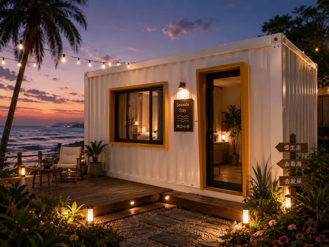 Customized 20ft Foldable Prefab Modular Home Expandable Container House Lightweight Quick Assembly